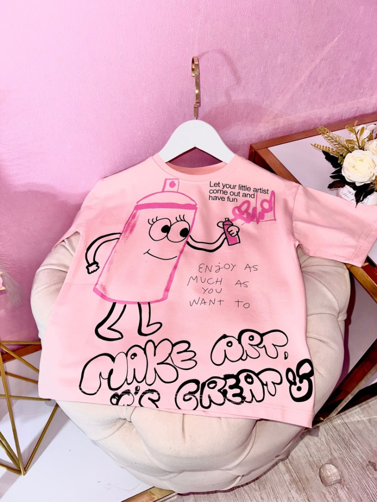 Купить Детская футболка розовая оптом Садовод Интернет-каталог Садовод интернет-каталог