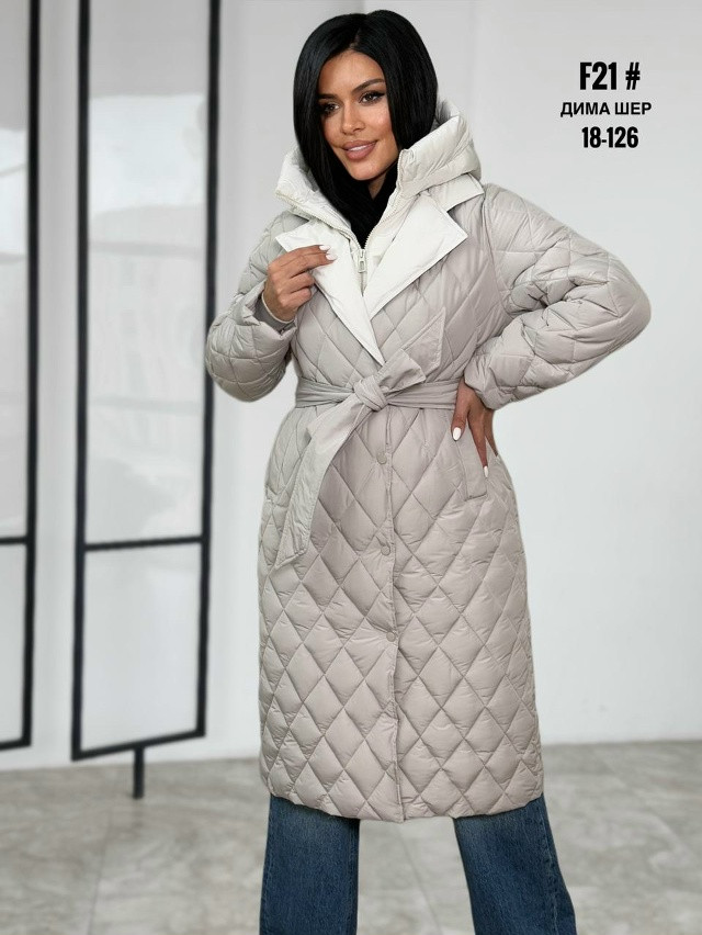 Купить Куртка женская светло-серая оптом Садовод Интернет-каталог Садовод интернет-каталог