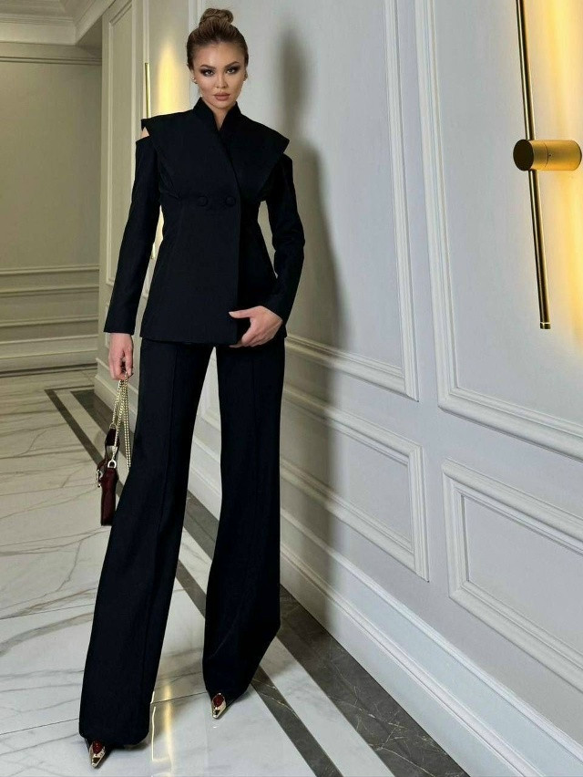 Купить Женский костюм черный оптом Садовод Интернет-каталог Садовод интернет-каталог