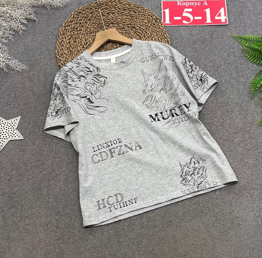 Купить Детская футболка серая оптом Садовод Интернет-каталог Садовод интернет-каталог