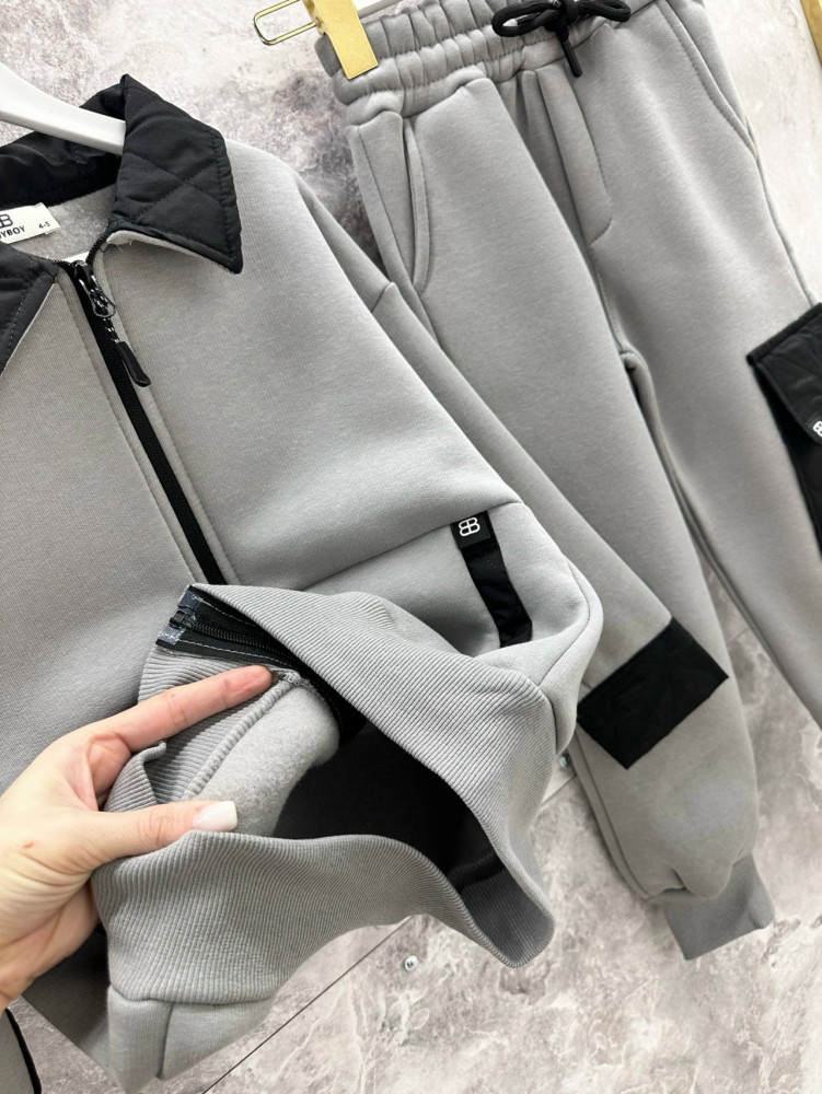 Купить Детский костюм серый оптом Садовод Интернет-каталог Садовод интернет-каталог