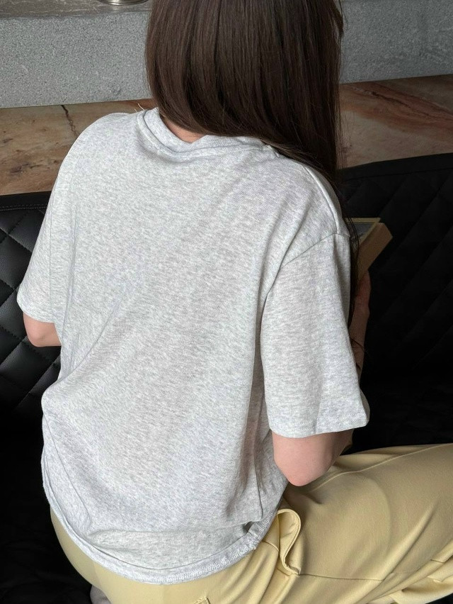 Купить Женская футболка светло-серая оптом Садовод Интернет-каталог Садовод интернет-каталог