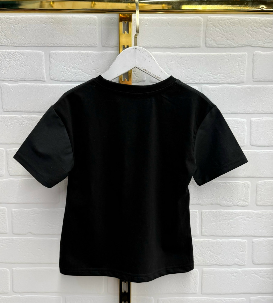 Купить Детская футболка черная оптом Садовод Интернет-каталог Садовод интернет-каталог