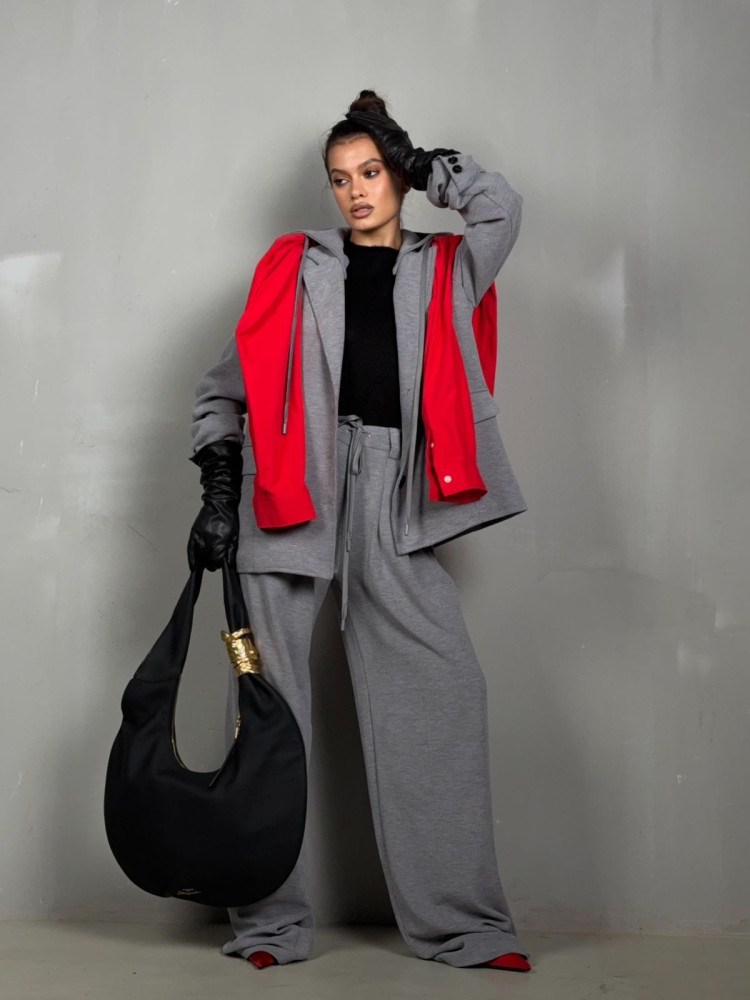 Купить Женский костюм серый оптом Садовод Интернет-каталог Садовод интернет-каталог