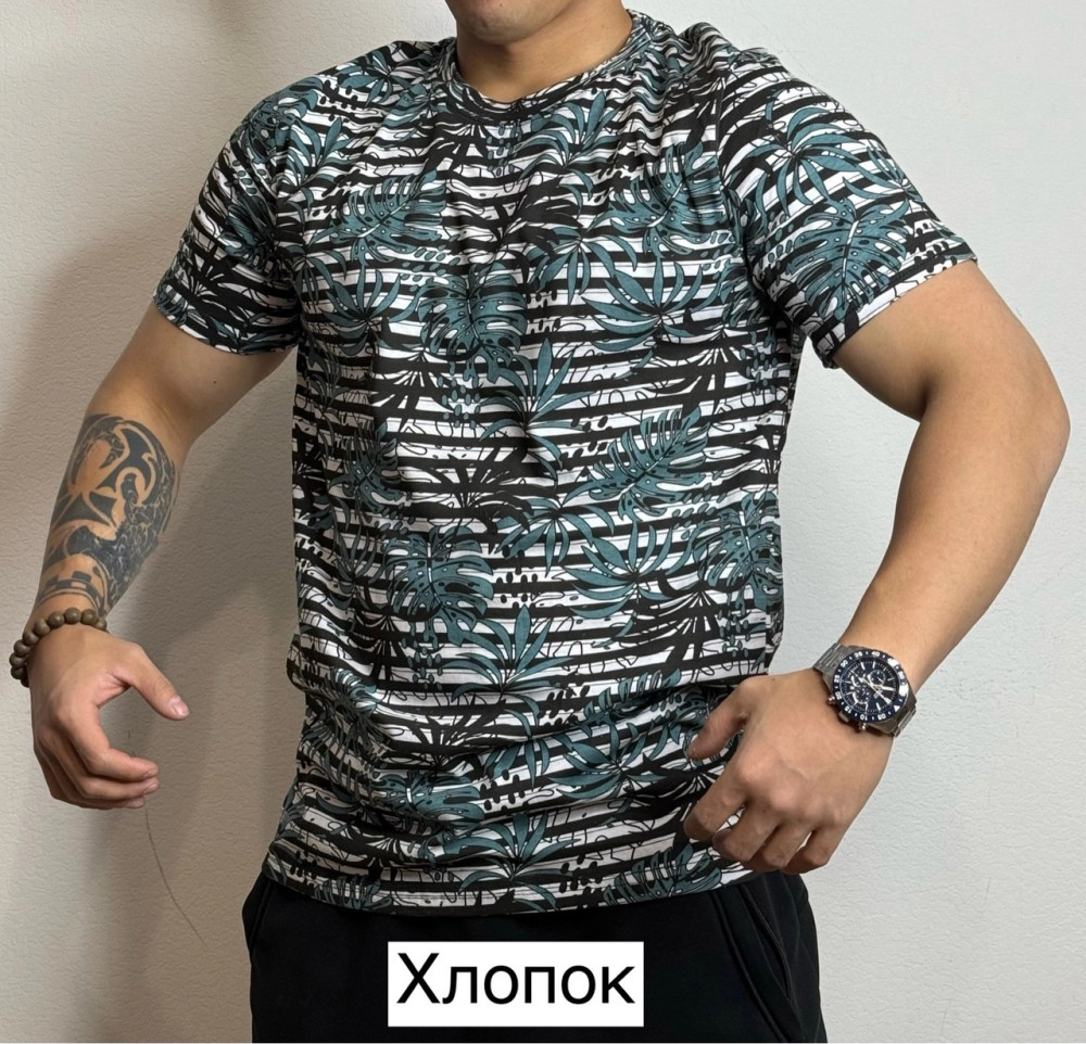 Купить Мужская футболка зеленая оптом Садовод Интернет-каталог Садовод интернет-каталог