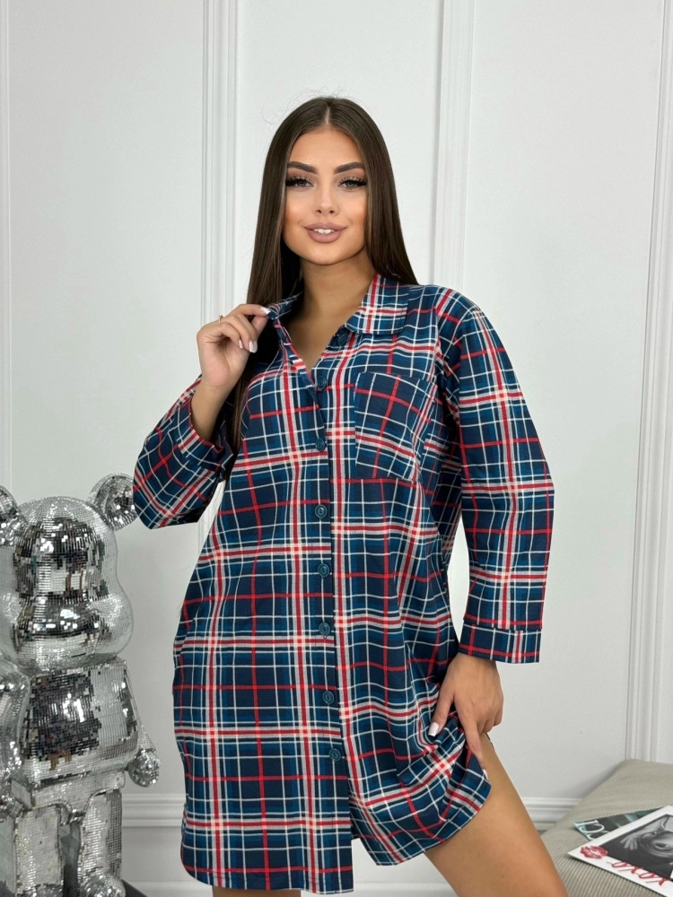 Купить Женская рубашка синяя оптом Садовод Интернет-каталог Садовод интернет-каталог