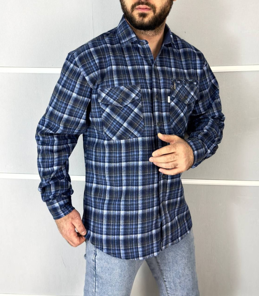 Купить Мужская рубашка темно-синяя оптом Садовод Интернет-каталог Садовод интернет-каталог