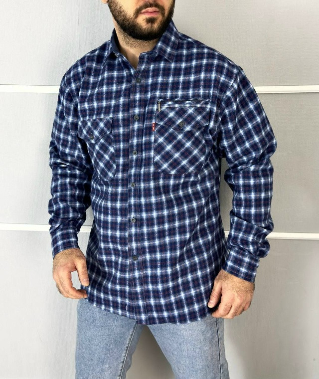 Купить Мужская рубашка синяя оптом Садовод Интернет-каталог Садовод интернет-каталог