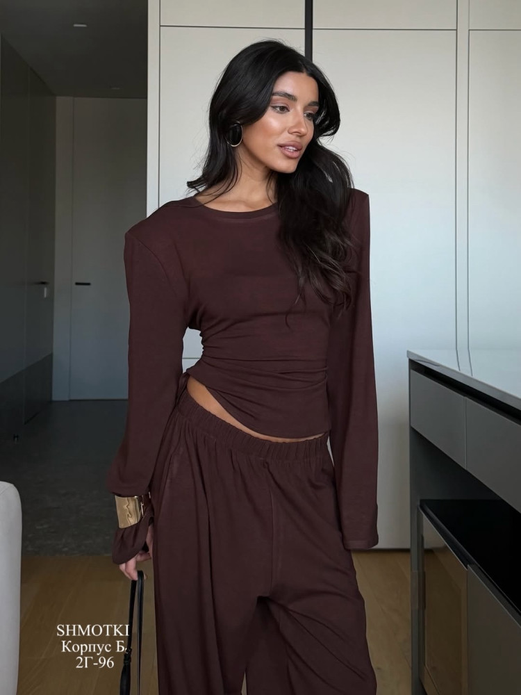 Купить Женский костюм коричневый оптом Садовод Интернет-каталог Садовод интернет-каталог