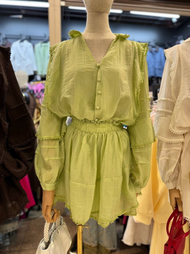 Купить Женский костюм зеленый оптом Садовод Интернет-каталог Садовод интернет-каталог