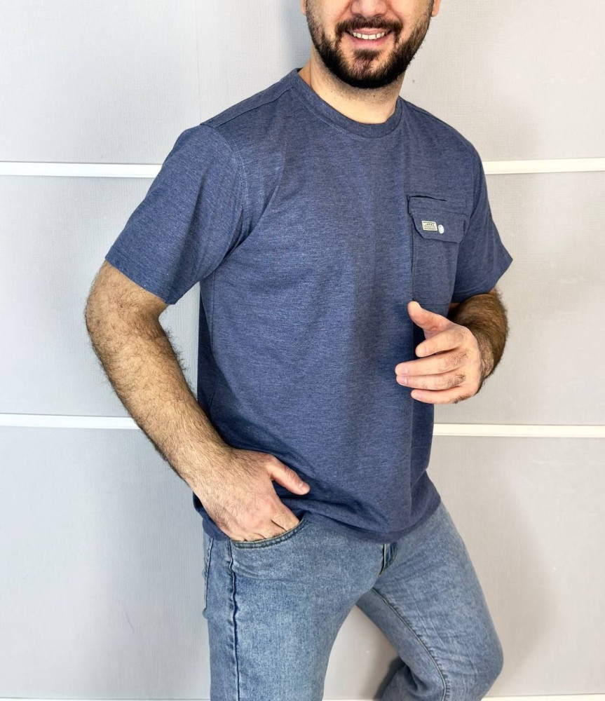 Купить Мужская футболка синяя оптом Садовод Интернет-каталог Садовод интернет-каталог