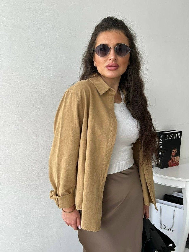 Купить Женская рубашка коричневая оптом Садовод Интернет-каталог Садовод интернет-каталог