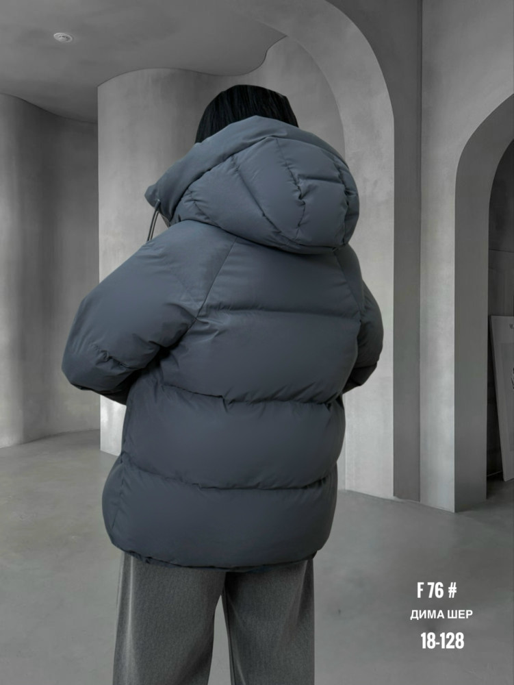 Купить Куртка женская темно-серая оптом Садовод Интернет-каталог Садовод интернет-каталог