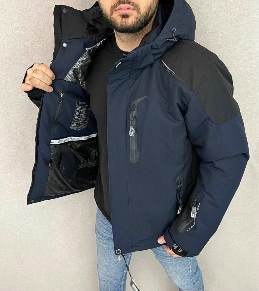 Купить Куртка мужская синяя оптом Садовод Интернет-каталог Садовод интернет-каталог