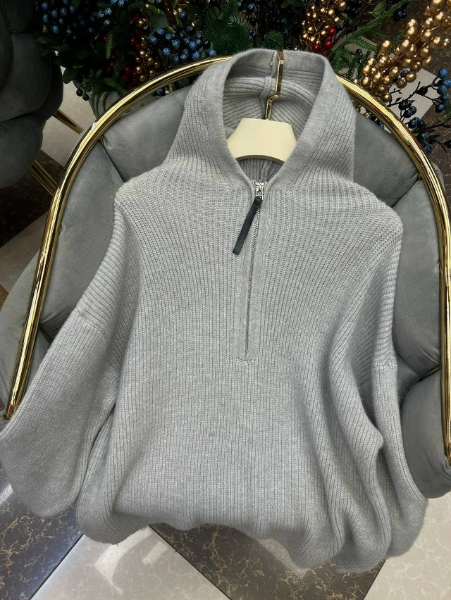 Купить Женская кофта светло-серая оптом Садовод Интернет-каталог Садовод интернет-каталог