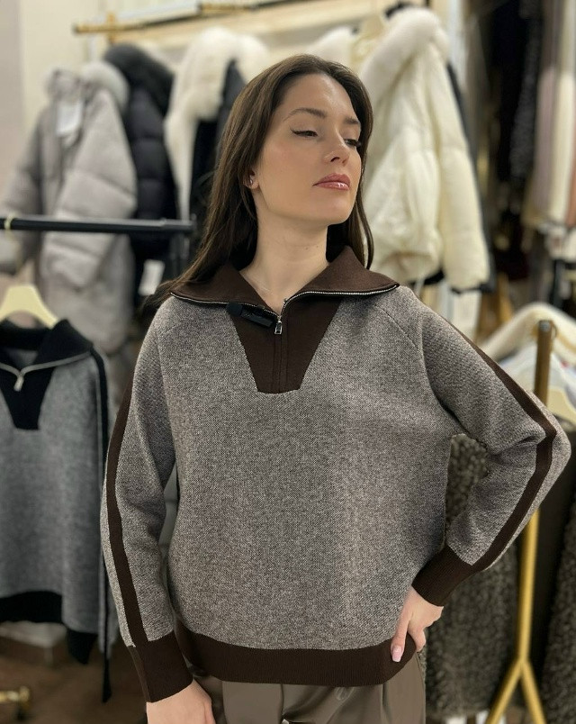 Купить Джемпер коричневый оптом Садовод Интернет-каталог Садовод интернет-каталог