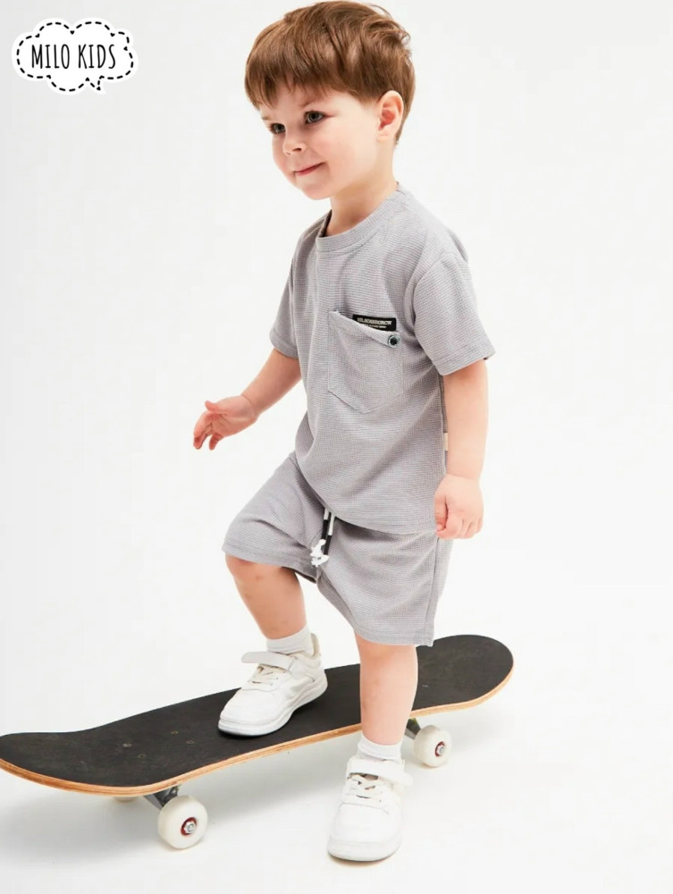 Купить Детский костюм серый оптом Садовод Интернет-каталог Садовод интернет-каталог