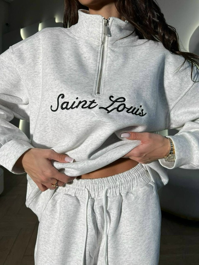 Купить Женский костюм светло-серый оптом Садовод Интернет-каталог Садовод интернет-каталог