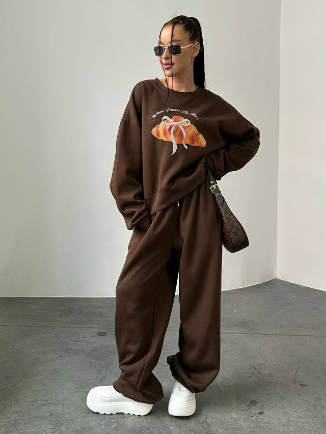 Купить Женский костюм коричневый оптом Садовод Интернет-каталог Садовод интернет-каталог