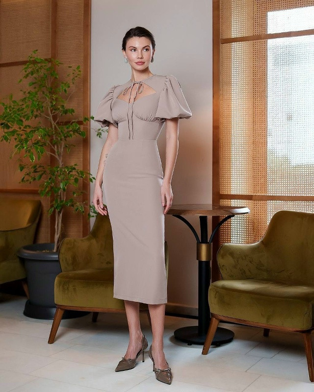 Купить Платье бежевое оптом Садовод Интернет-каталог Садовод интернет-каталог