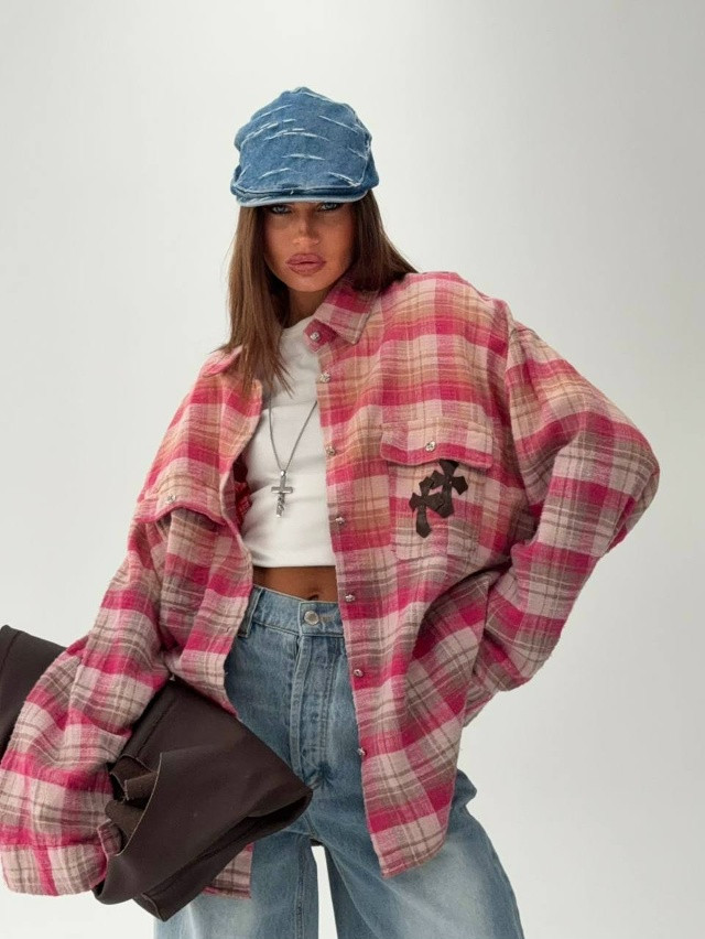 Купить Женская рубашка розовая оптом Садовод Интернет-каталог Садовод интернет-каталог