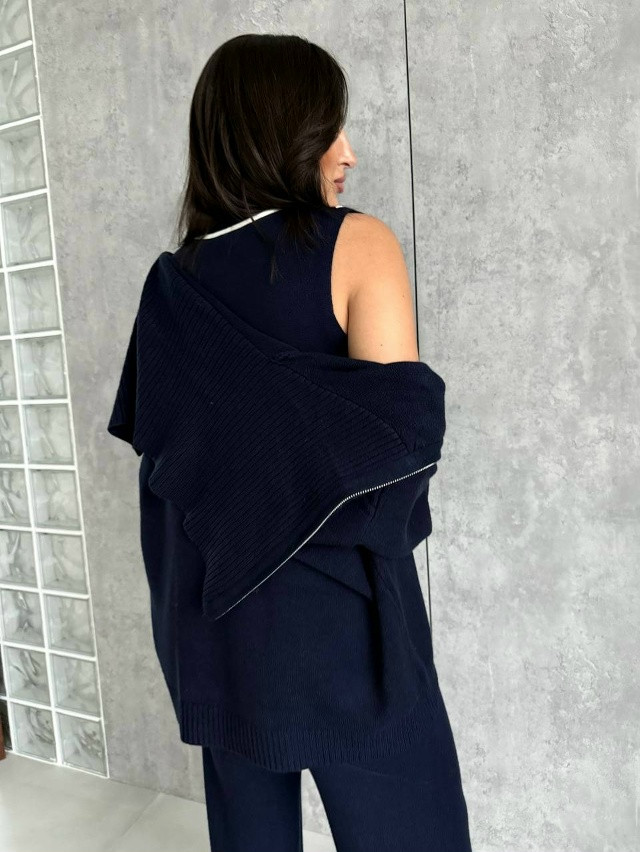 Купить Женский костюм синий оптом Садовод Интернет-каталог Садовод интернет-каталог