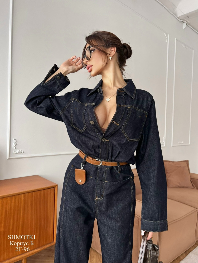 Купить Женский комбинезон темно-синий оптом Садовод Интернет-каталог Садовод интернет-каталог