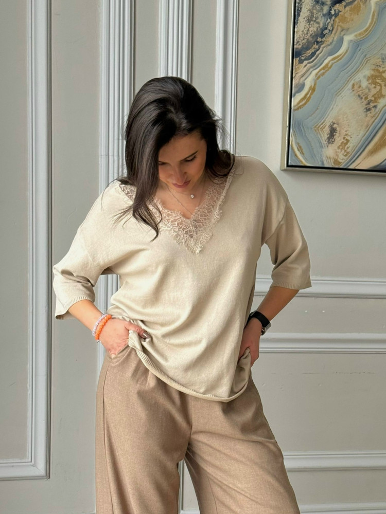 Купить Женская футболка бежевая оптом Садовод Интернет-каталог Садовод интернет-каталог