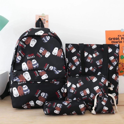 В комплекте 5в1: Рюкзак + шоппер + сумка маленькая + пенал+сумочка САДОВОД БАЗА