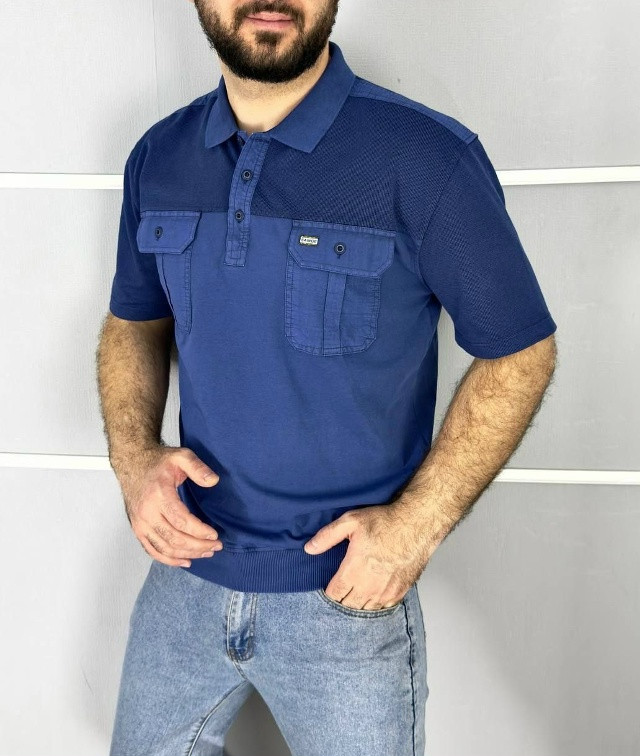 Купить Мужская футболка синяя оптом Садовод Интернет-каталог Садовод интернет-каталог