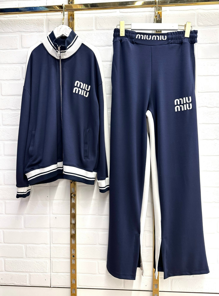 Купить Спортивный женский костюм синий оптом Садовод Интернет-каталог Садовод интернет-каталог