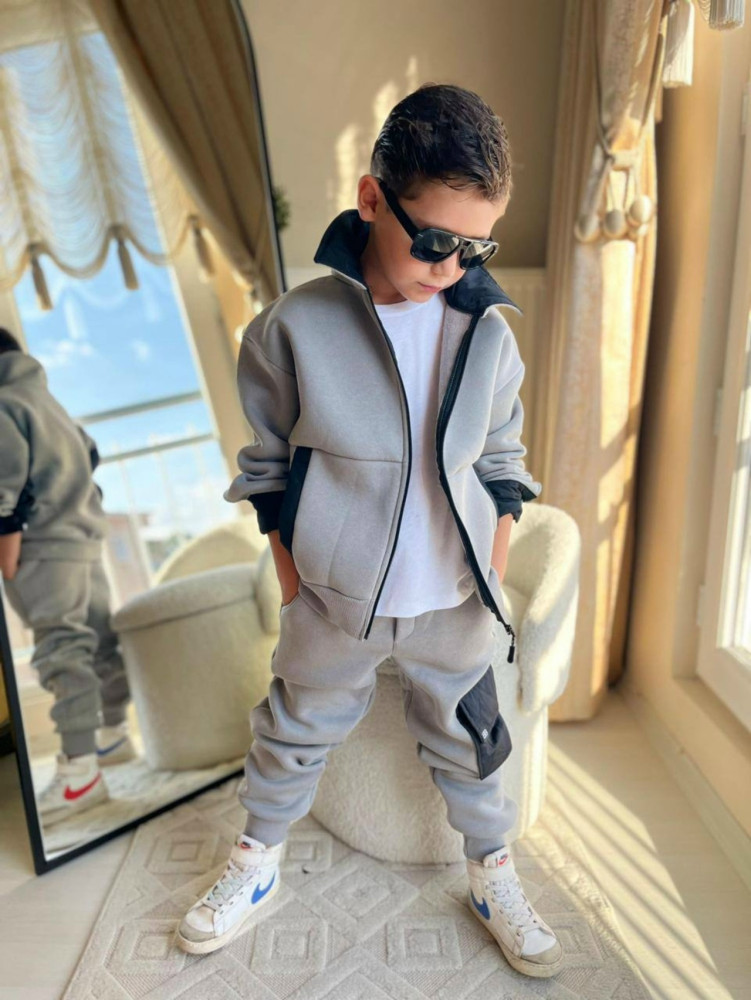 Купить Детский костюм серый оптом Садовод Интернет-каталог Садовод интернет-каталог