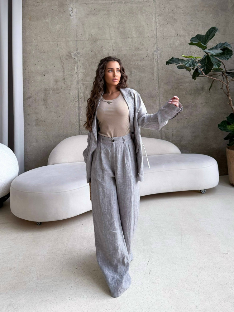 Купить Женский костюм серый оптом Садовод Интернет-каталог Садовод интернет-каталог