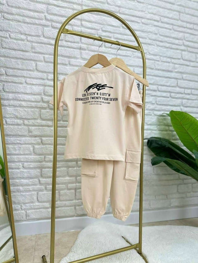 Купить Детский костюм бежевый оптом Садовод Интернет-каталог Садовод интернет-каталог