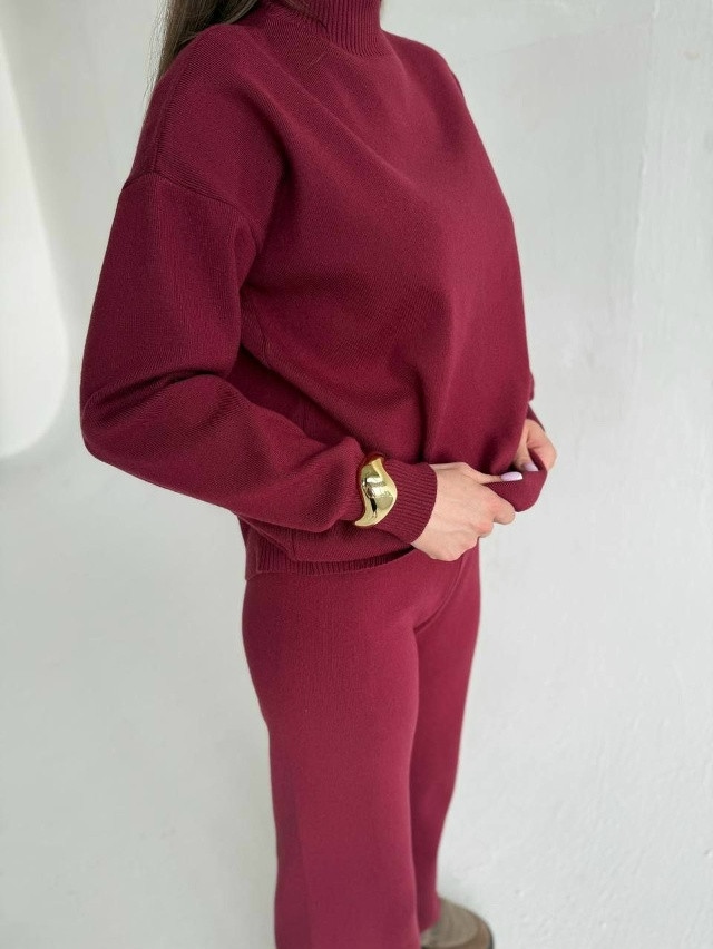 Купить Женский костюм бордовый оптом Садовод Интернет-каталог Садовод интернет-каталог