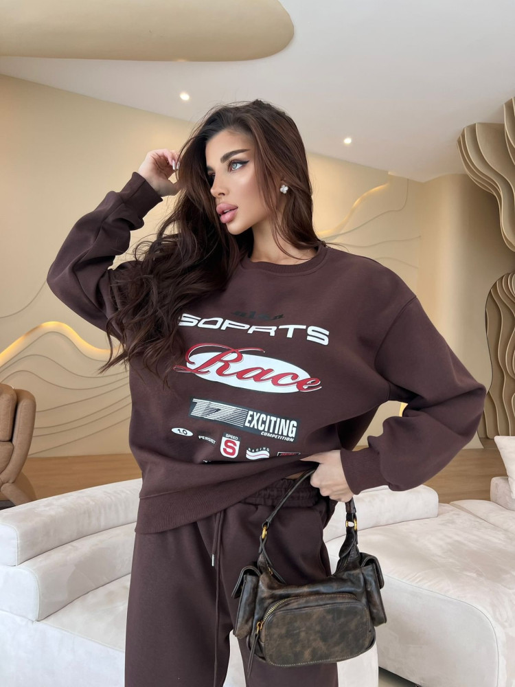 Купить Женский костюм коричневый оптом Садовод Интернет-каталог Садовод интернет-каталог