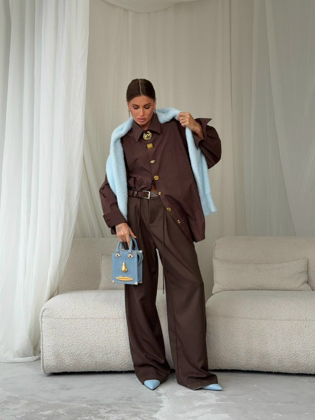 Купить Женские брюки коричневые оптом Садовод Интернет-каталог Садовод интернет-каталог