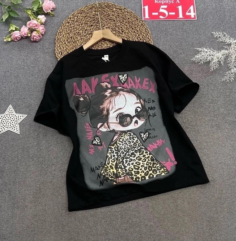 Купить Детская футболка черная оптом Садовод Интернет-каталог Садовод интернет-каталог