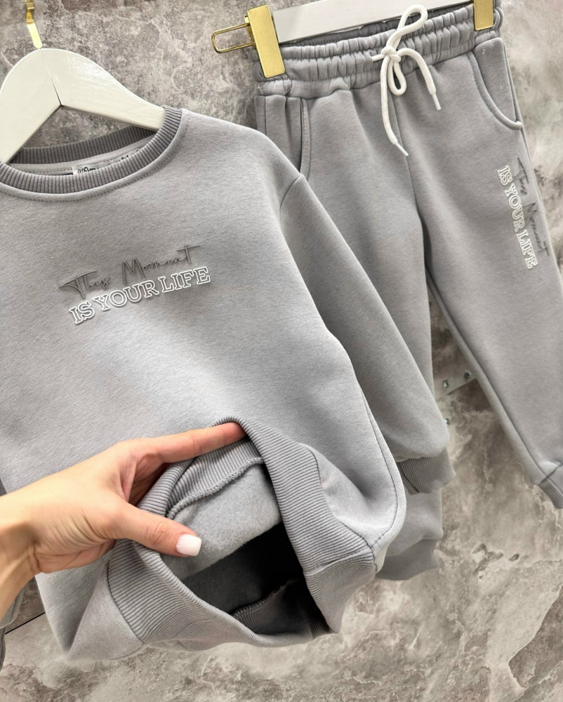 Купить Детский костюм серый оптом Садовод Интернет-каталог Садовод интернет-каталог