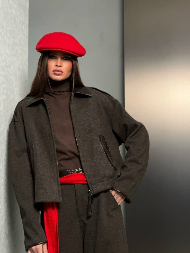 Купить Женский костюм коричневый оптом Садовод Интернет-каталог Садовод интернет-каталог