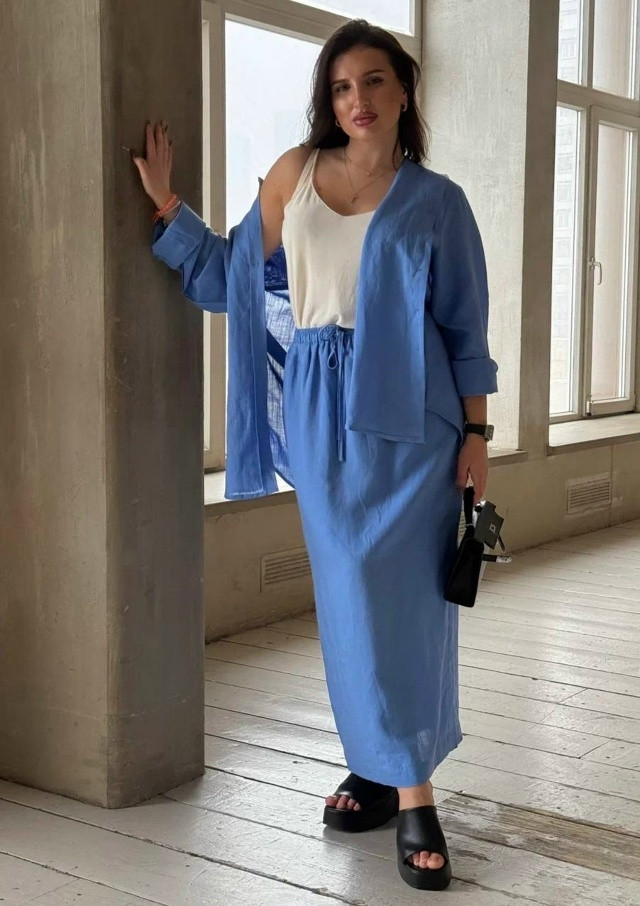 Купить Женский костюм голубой оптом Садовод Интернет-каталог Садовод интернет-каталог