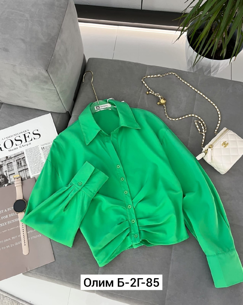 Купить Женская рубашка зеленая оптом Садовод Интернет-каталог Садовод интернет-каталог
