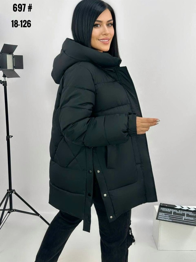 Купить Куртка женская черная оптом Садовод Интернет-каталог Садовод интернет-каталог