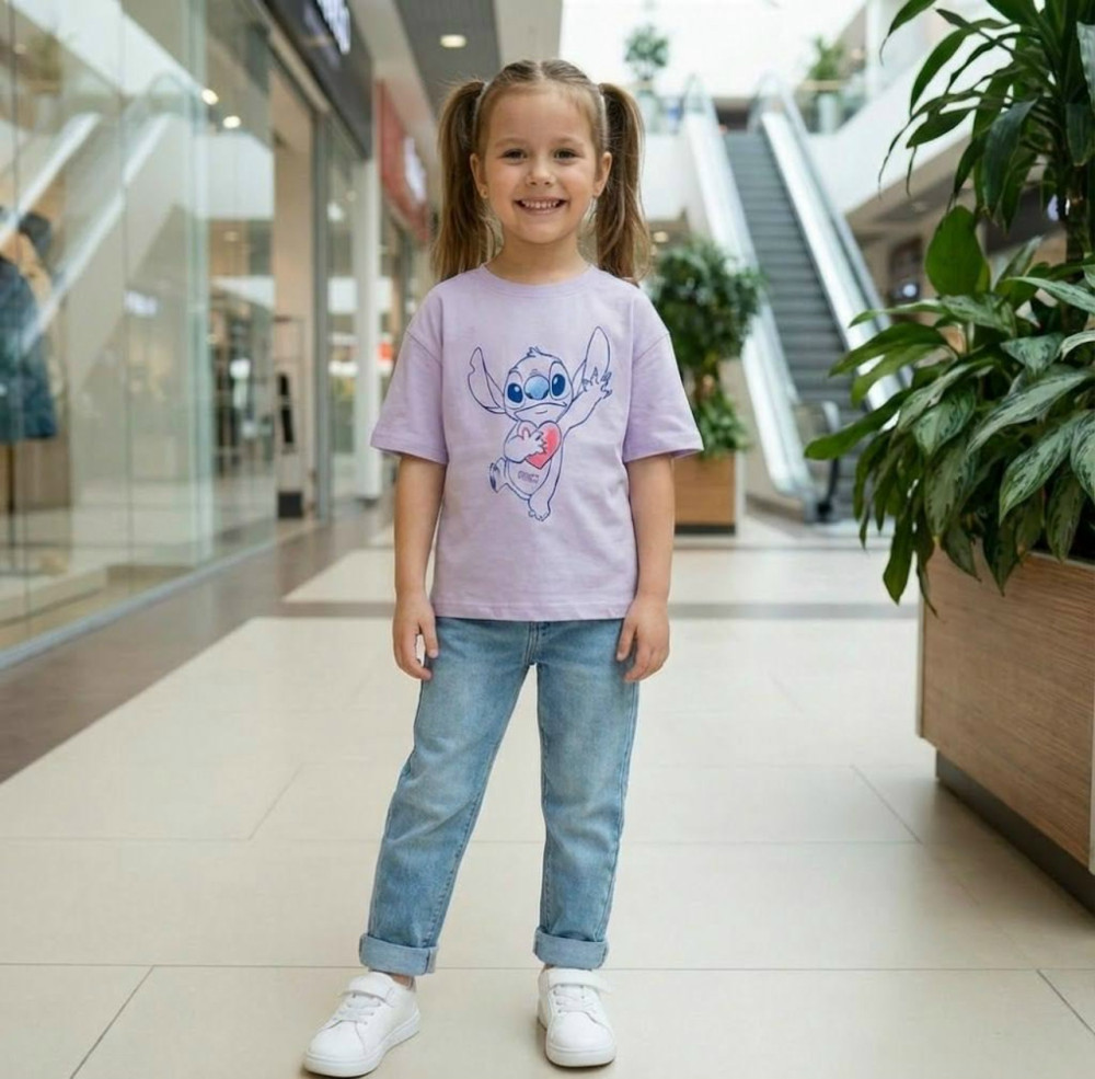 Купить Детская футболка сиреневая оптом Садовод Интернет-каталог Садовод интернет-каталог