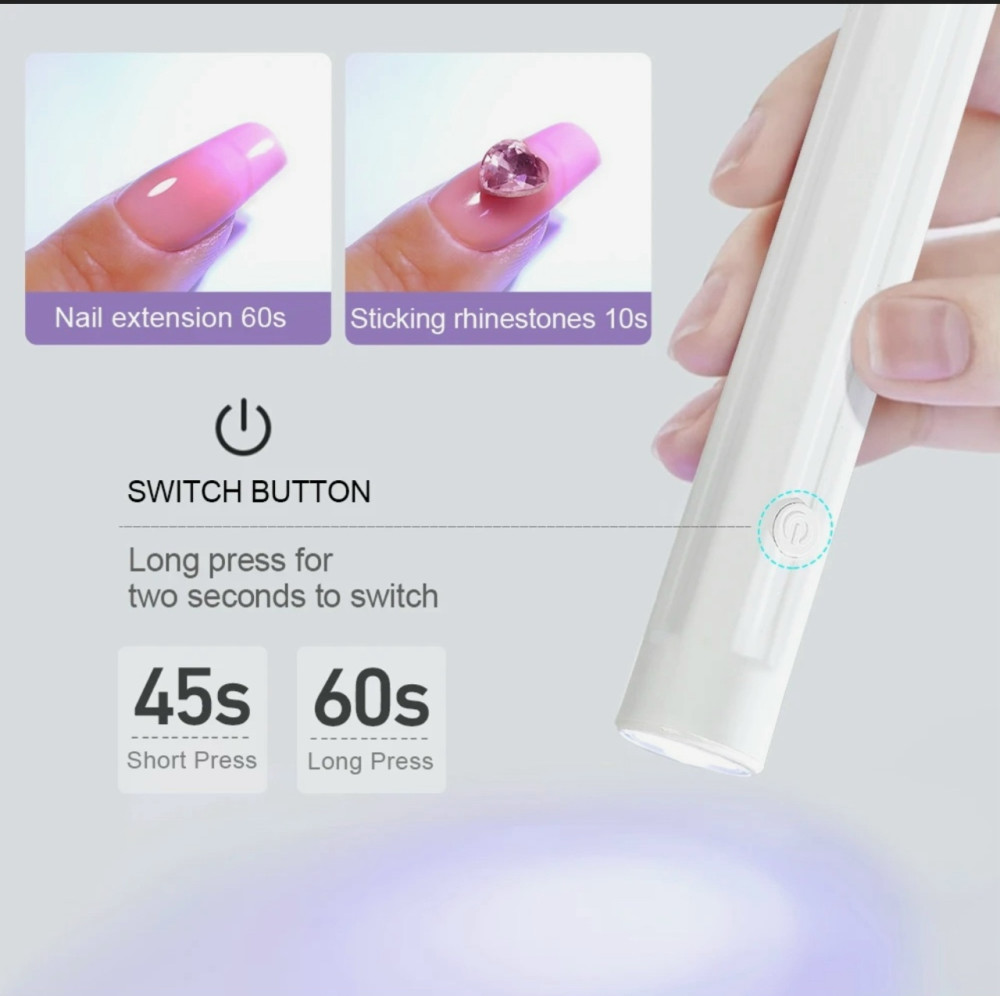 Купить Мини-ручная перезаряжаемая УФ-светодиодная лампа оптом Садовод Интернет-каталог Садовод интернет-каталог