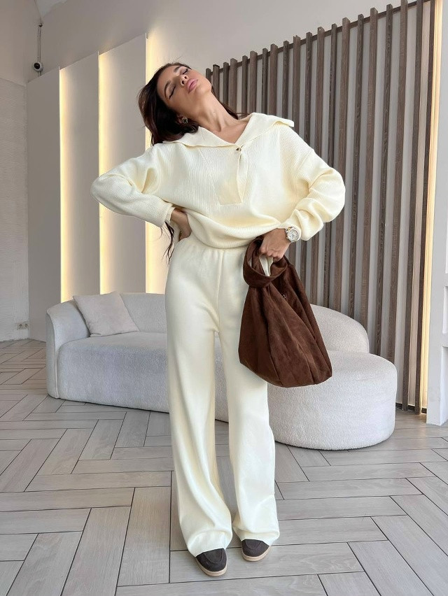 Купить Женский костюм молочный оптом Садовод Интернет-каталог Садовод интернет-каталог