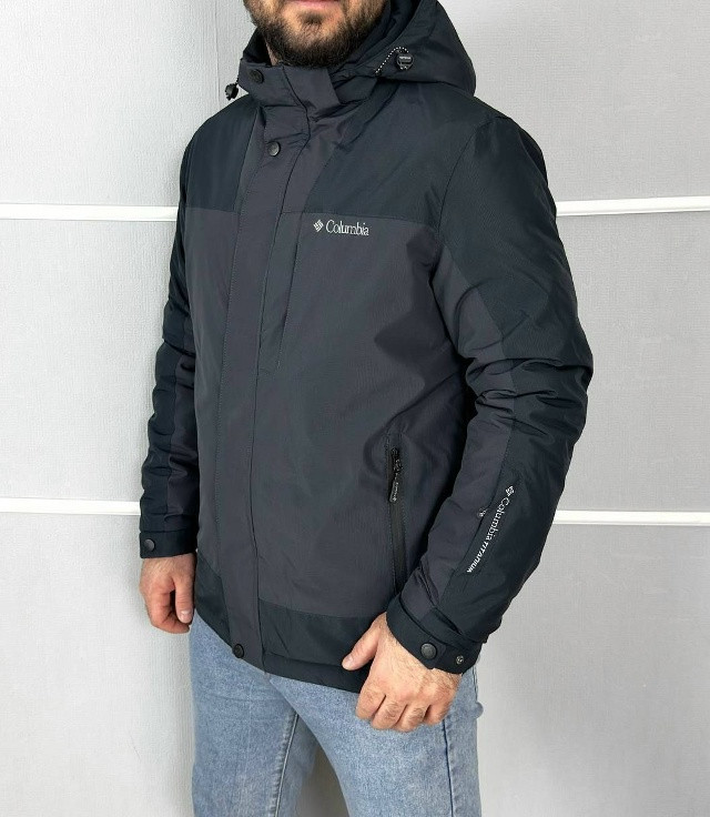 Купить Куртка мужская темно-серая оптом Садовод Интернет-каталог Садовод интернет-каталог