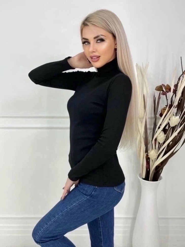 Купить Женская водолазка черная оптом Садовод Интернет-каталог Садовод интернет-каталог