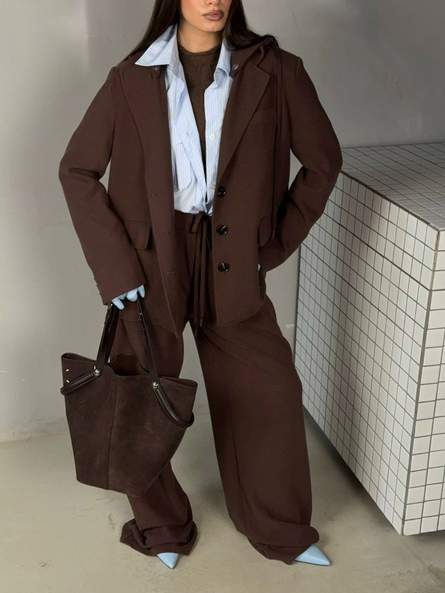 Купить Женский костюм коричневый оптом Садовод Интернет-каталог Садовод интернет-каталог