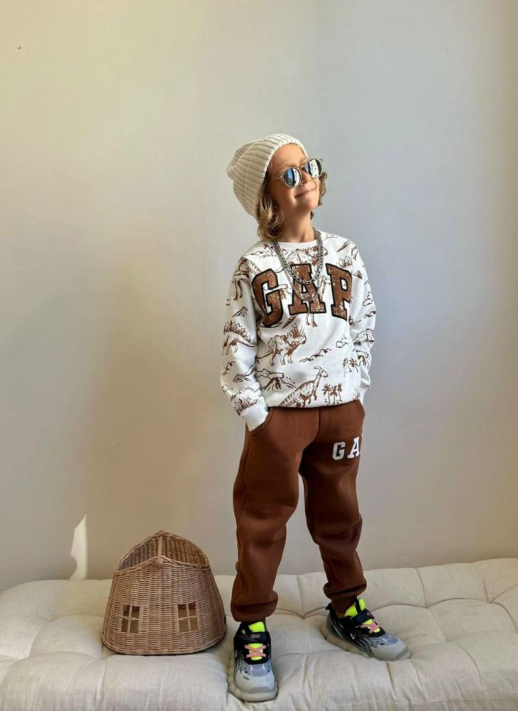 Купить Детский костюм коричневый оптом Садовод Интернет-каталог Садовод интернет-каталог